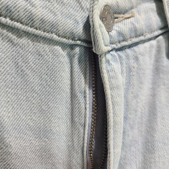 GAP Jeans Women's 29 Slouch Powder Light Wash Indigo Distressed Denim Loose - Picture 7 of 14